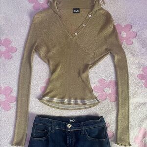 Vintage Dolce & Gabbana Halter Long sleeve